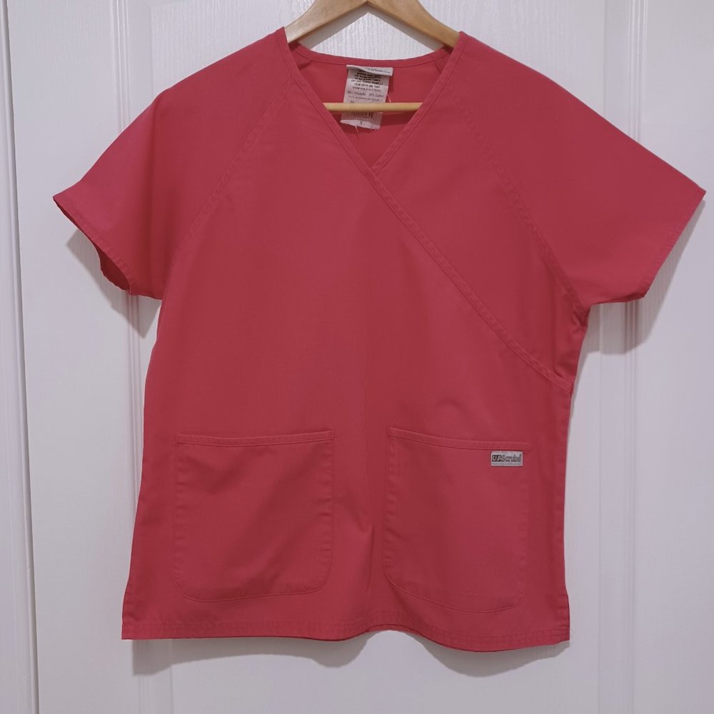 Uniform Advantage Pink Scrub Top